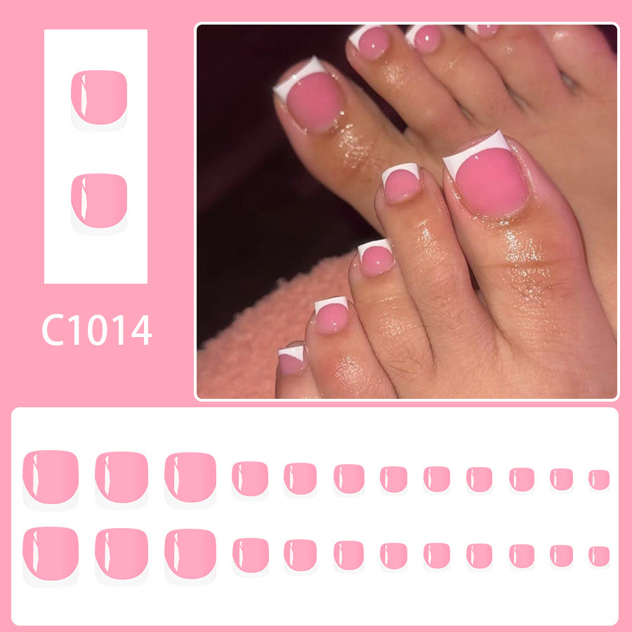 No.630 Pink Toenails Patch 24pcs/Set