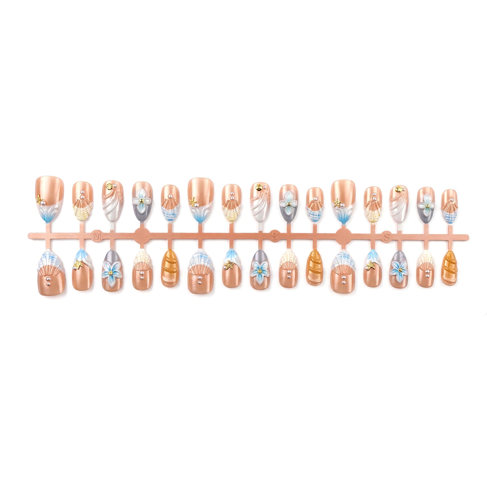 No.BH28 Cute Flowers Fingernails Patch 30pcs/Set
