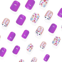 No.ET21 Cute Bunny Fingernails Patch 24pcs/Set