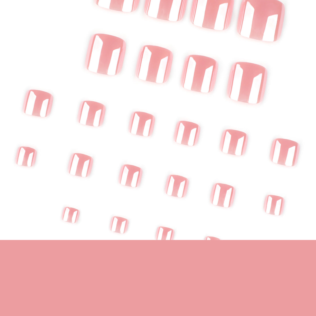 No.684 Nude Pink Toenails Patch 24pcs/Set