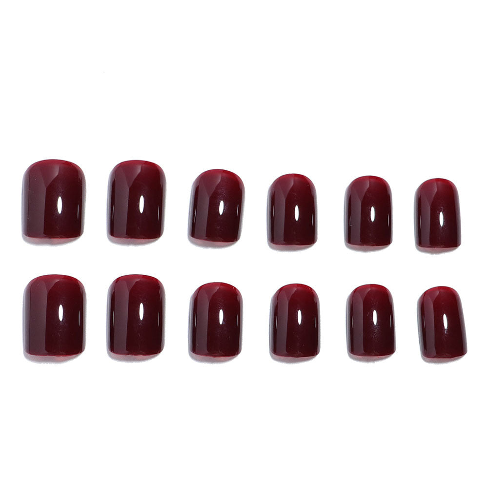 No.F792 Red Fingernails Patch 24pcs/Set