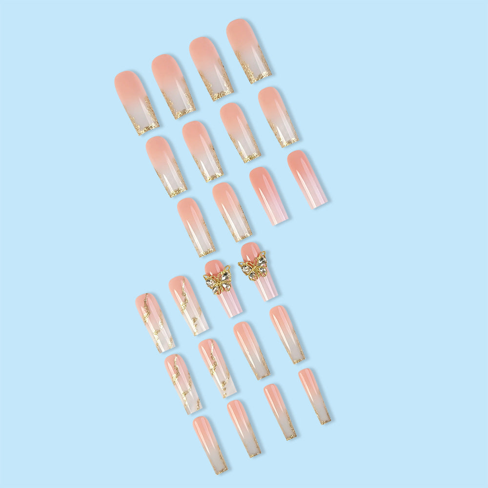 No.F682 Butterfly Fingernails Patch 24pcs/Set