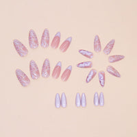 No.PSN162 Purple Cat's Eye Hand & Toe Pair Set-48pcs