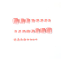 No.213 Pink Gradient Toenails Patch 24pcs/Set