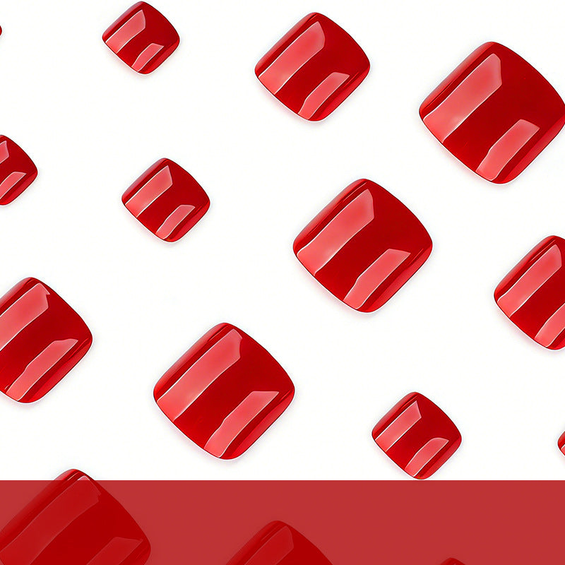 No.691 Red Toenails Patch 24pcs/Set