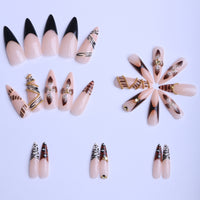 No.F530 Leopard Print Fingernails Patch 24pcs/Set