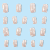 No.VN7 Pink Fingernails Patch 24pcs/Set