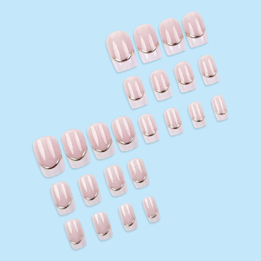 No.F778 Nude Pink Fingernails Patch 24pcs/Set