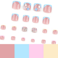 No.346 Butterfly Glitter Toenails Patch 24pcs/Set