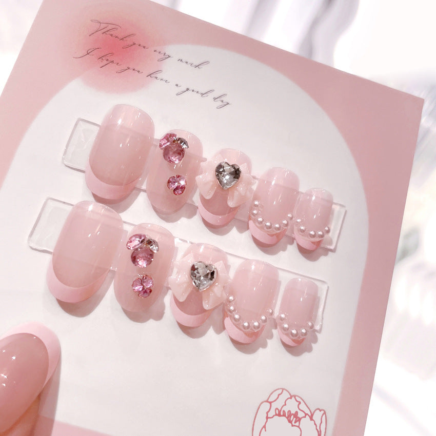 No.VN3 Bow Fingernails Patch 24pcs/Set