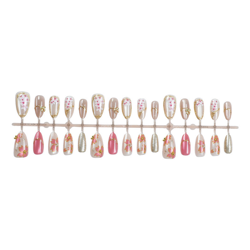 No.F520 Butterfly Cat's Eye Fingernails Patch 24pcs/Set