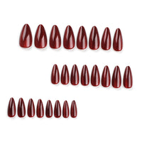 No.VN13 Red Cat's Eye Fingernails Patch 24pcs/Set