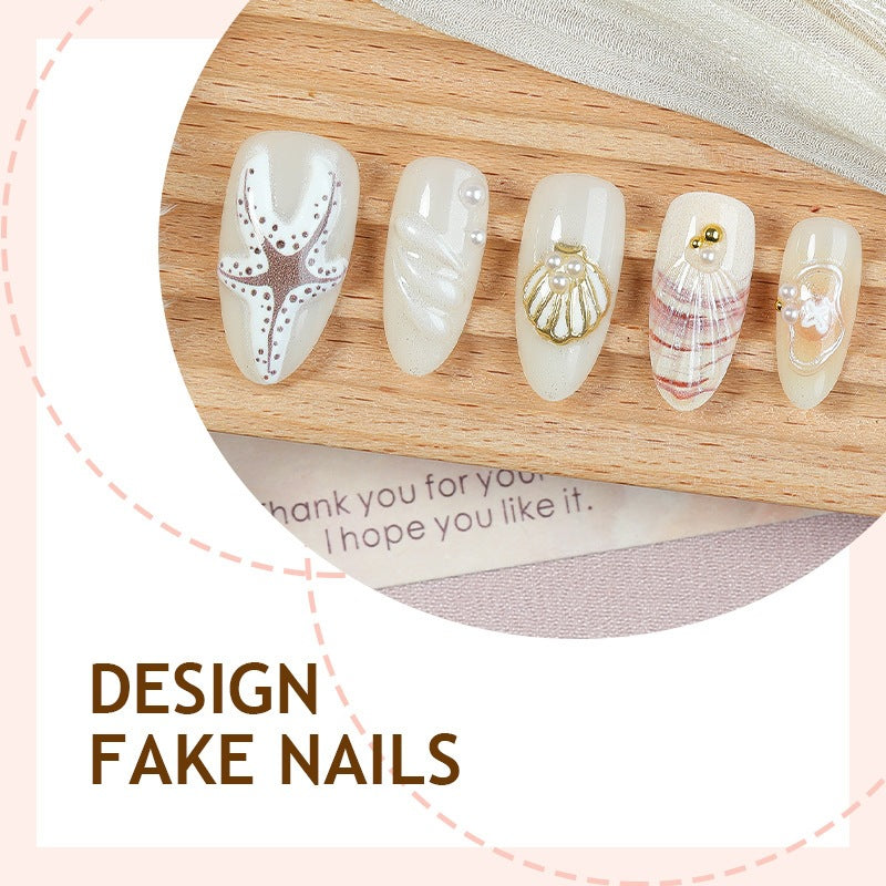 No.BH56 Starfish Shells Fingernails Patch 30pcs/Set