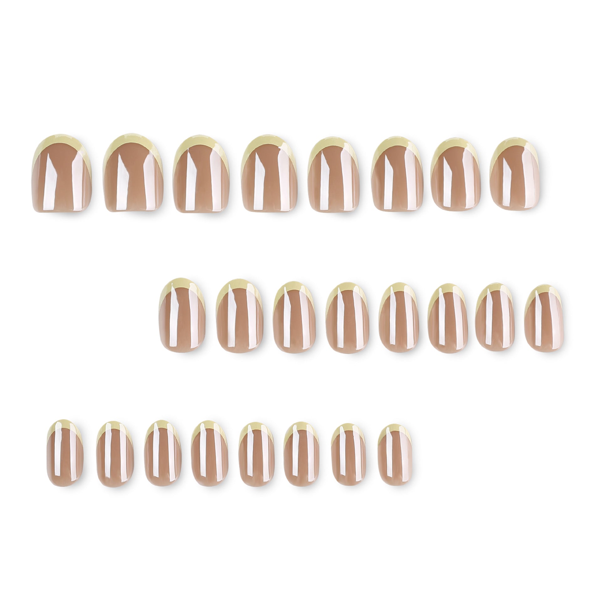 No.F789 Flash Coating Fingernails Patch 24pcs/Set