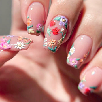 No.F415 Print Fingernails Patch 24pcs/Set