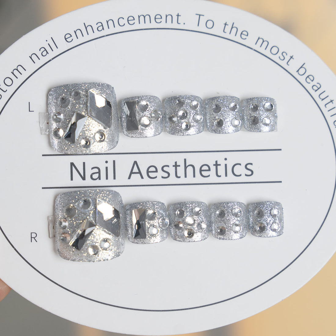 No.168 Full Diamond Toenails Patch 24pcs/Set