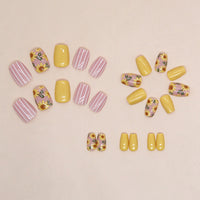 No.F81 Sunflower Fingernails Patch 24pcs/Set