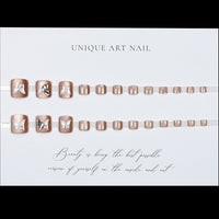 Butterfly Nude Cat Eye Toenail 24pcs/Set