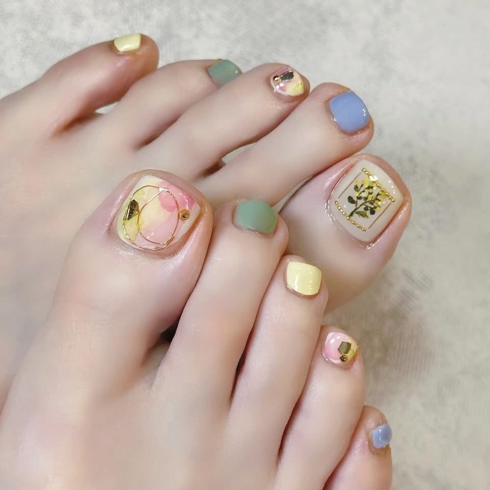 No.817 Fashion Toenails Patch 24pcs/Set