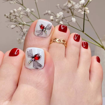 No.580 Dragonfly Toenails Patch 24pcs/Set