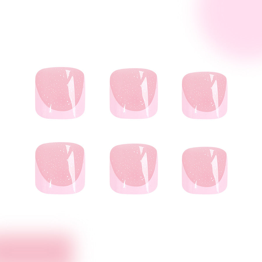 No.353 Pink Toenails Patch 24pcs/Set