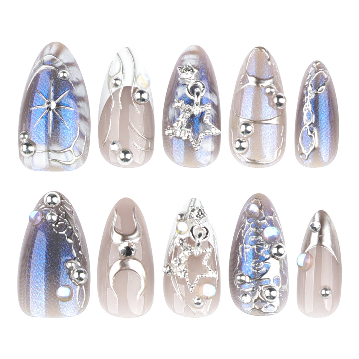 No.F577 Y2K Cool Fingernails Patch 24pcs/Set