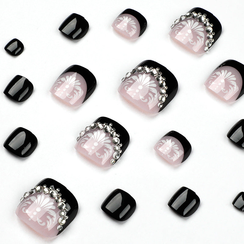 No.550 Black Toenails Patch 24pcs/Set