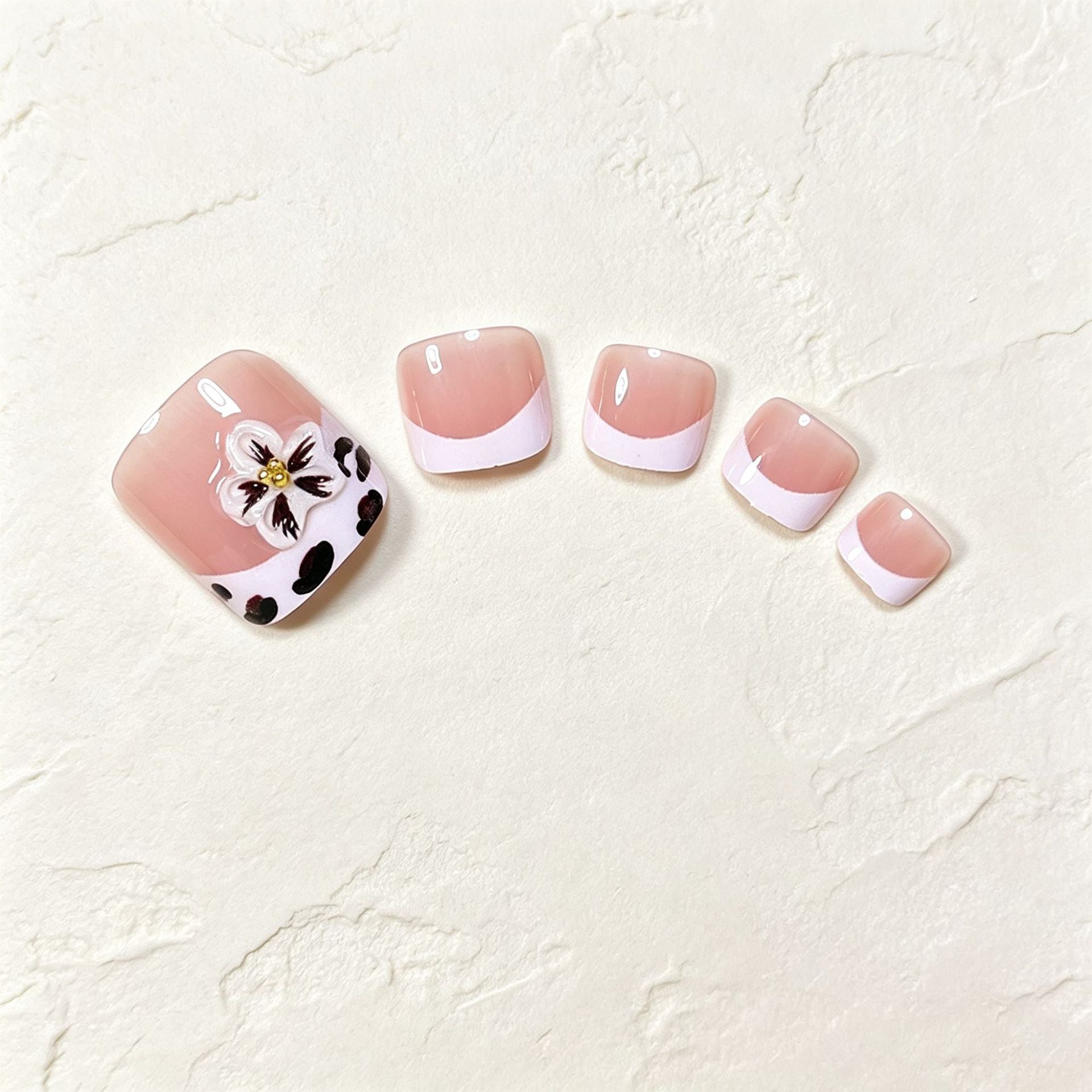 No.PSN210 Leopard Print Hand & Toe Pair Set-48pcs