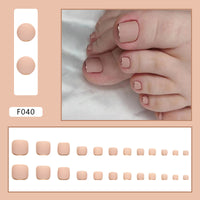 No.188 Frosted Gold Edge Toenails Patch 24pcs/Set