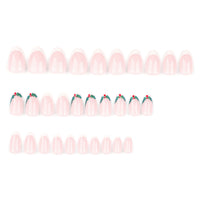 No.CM51 Christmas White Fingernails Patch 24pcs/Set