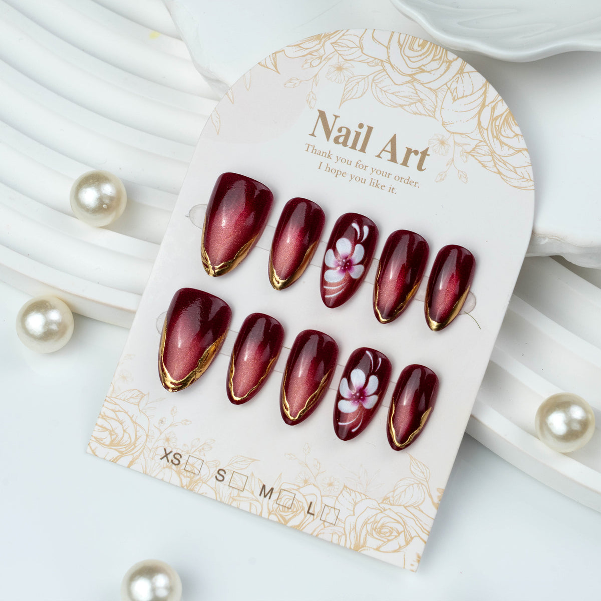 No.F815 Purple Cat's Eye Fingernails Patch 30pcs/Set