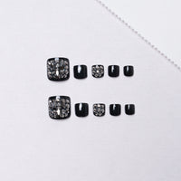 No.199 Black Diamond Toenails Patch 24pcs/Set