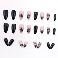 No.F223 Black Night Sky Fingernails Patch 24pcs/Set