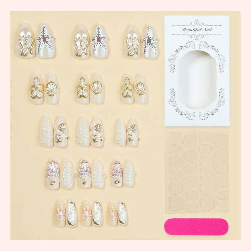No.BH56 Starfish Shells Fingernails Patch 30pcs/Set