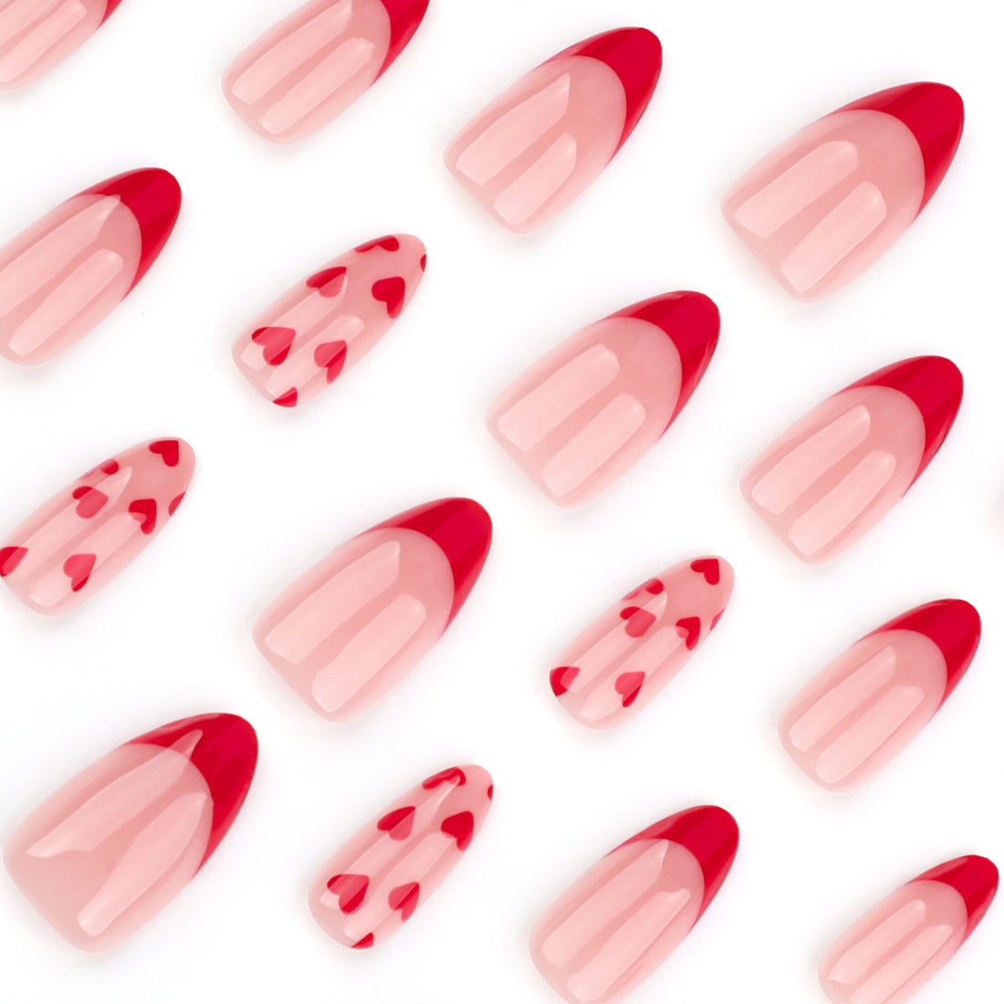 No.VN66 Valentine’s Nude Pink Press-On Nails Set (24 Pcs)