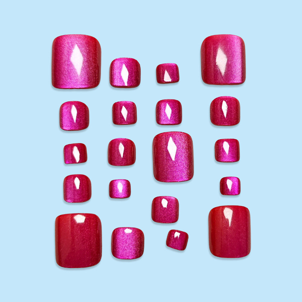 No.656 Dragon Cat's Eye Toenails Patch 24pcs/Set
