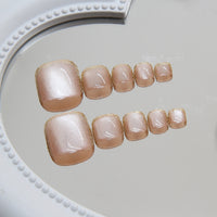 No.256 Fashion Gold Toenails Patch 24pcs/Set