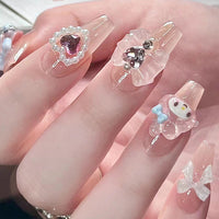 No.VN1 Love Bow Valentine's Fingernails Patch 24pcs/Set