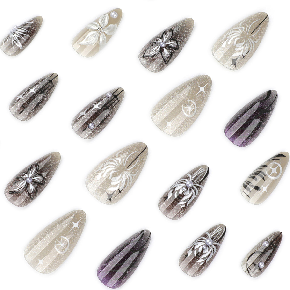 No.F589 Cool Fingernails Patch 24pcs/Set