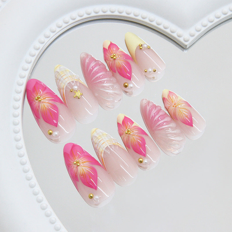 No.F446 Sweet Shell  Fingernails Patch 24pcs/Set