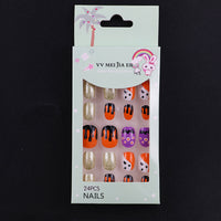 No.KD5 Cute Mini Kids Press on Fingernails 24pcs/Set