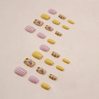 No.F81 Sunflower Fingernails Patch 24pcs/Set