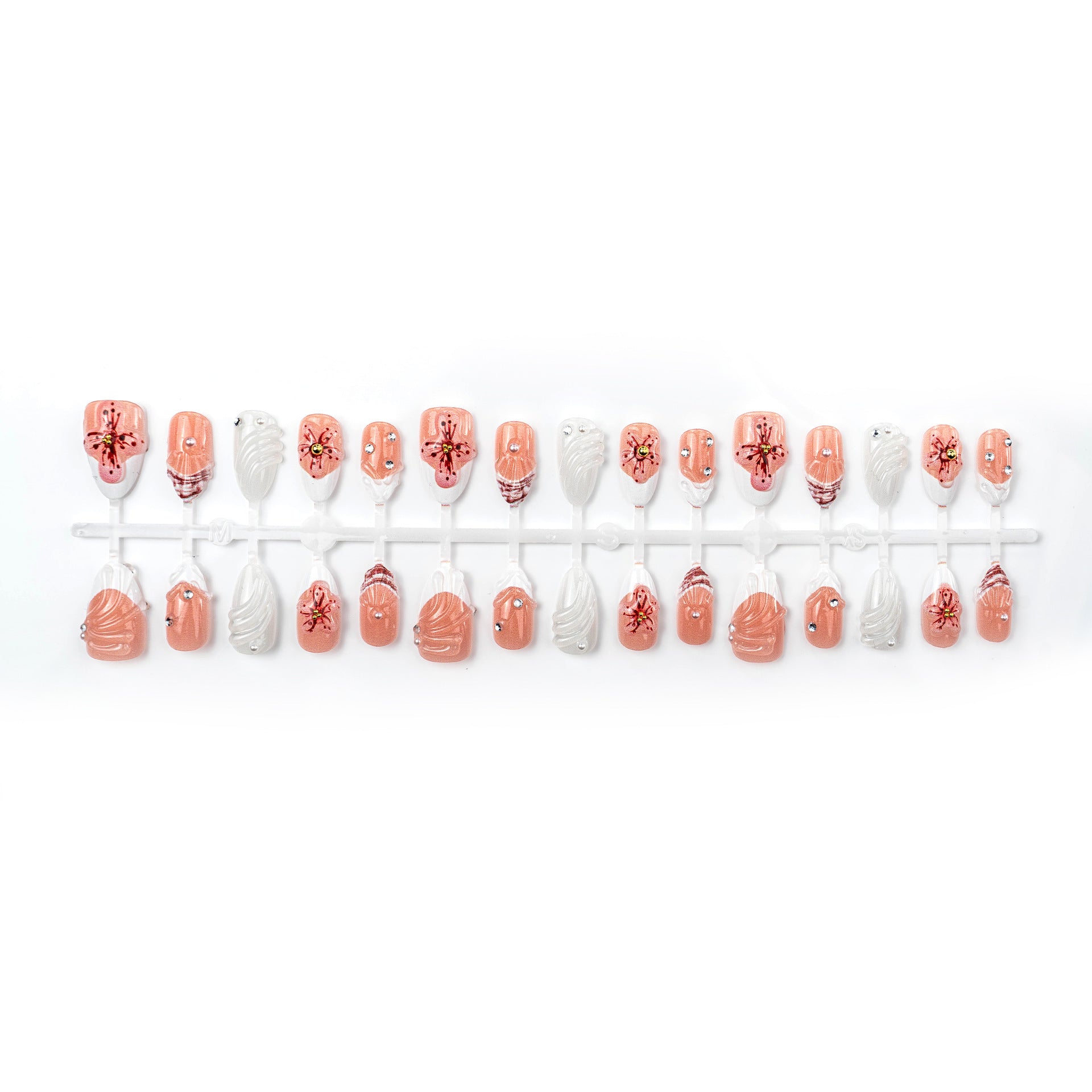 No.BH36 Flower Fingernails Patch 30pcs/Set