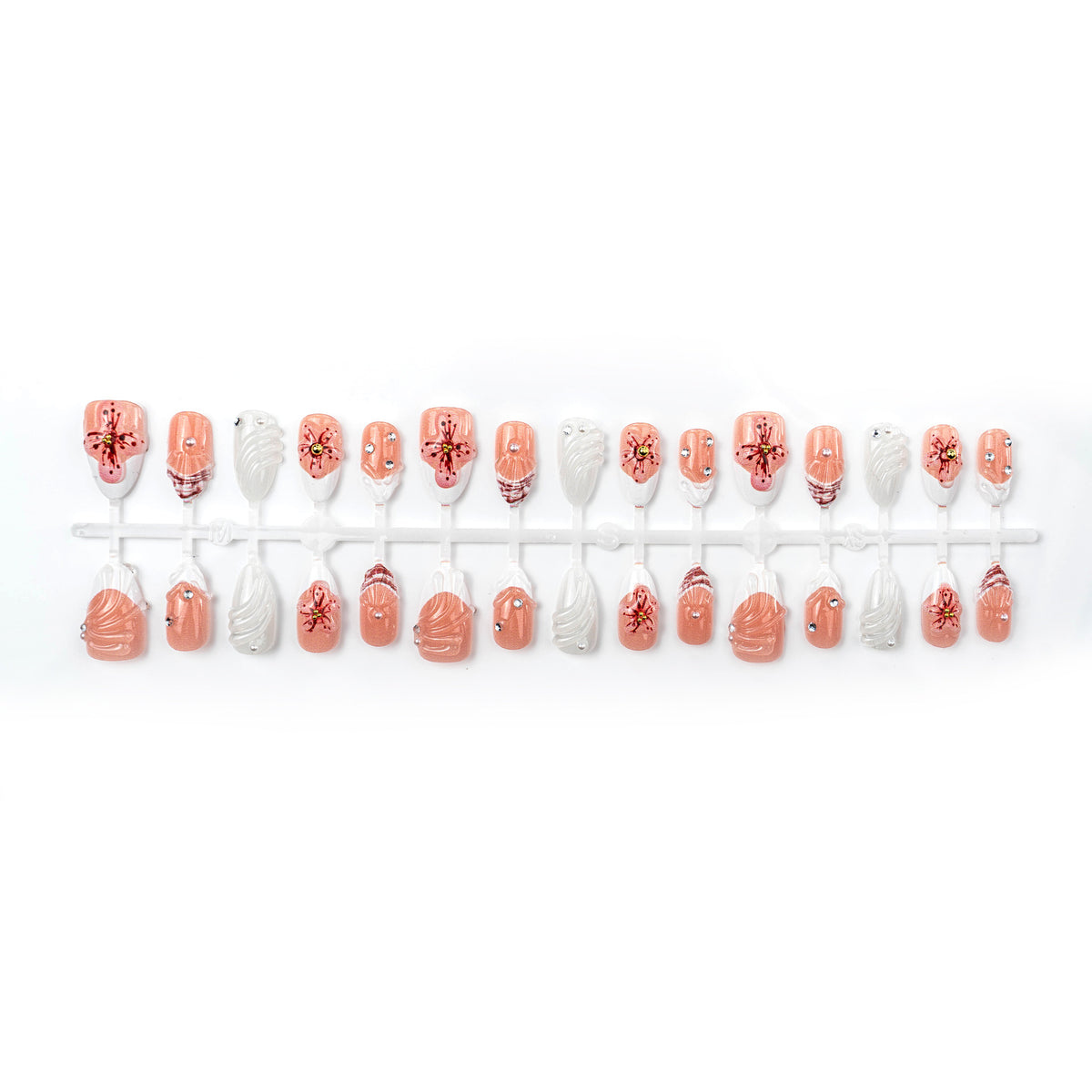 No.BH36 Flower Fingernails Patch 30pcs/Set