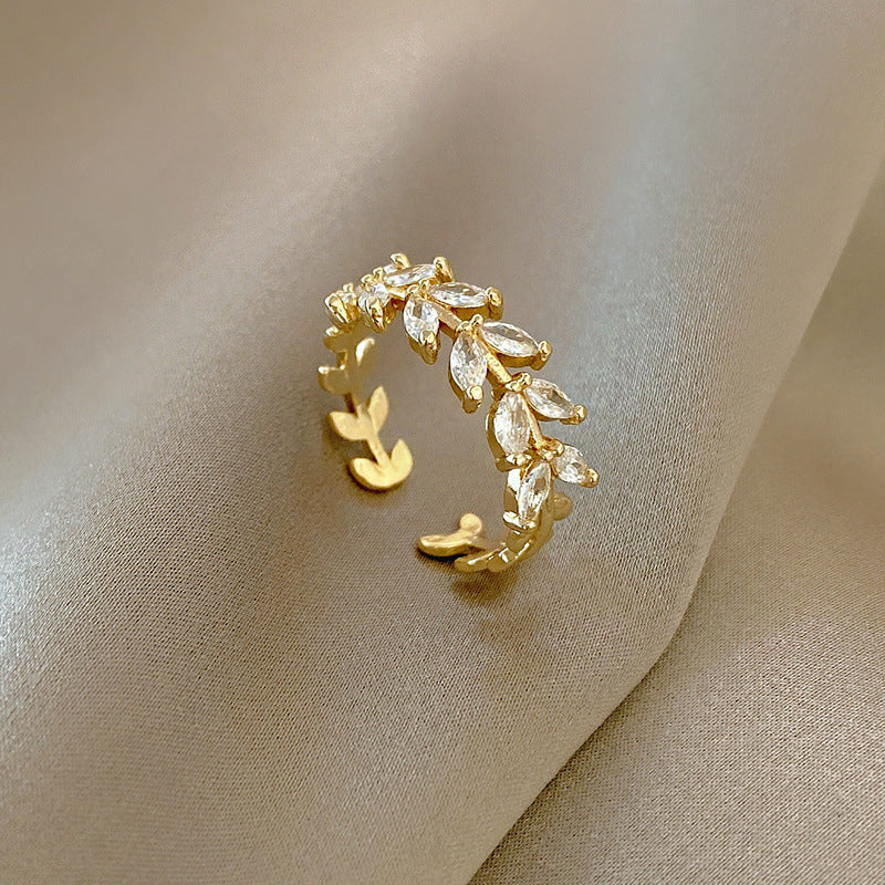 No.JR8 1pc/set Luxurious Gold-Tone Rings