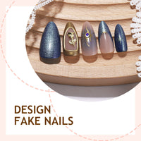 No.F570 3D Cat's Eye Fingernails Patch 24pcs/Set