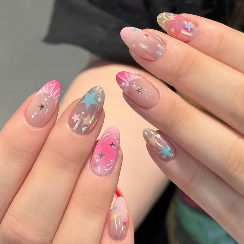 No.BH40 Seashell Star Fingernails Patch 30pcs/Set