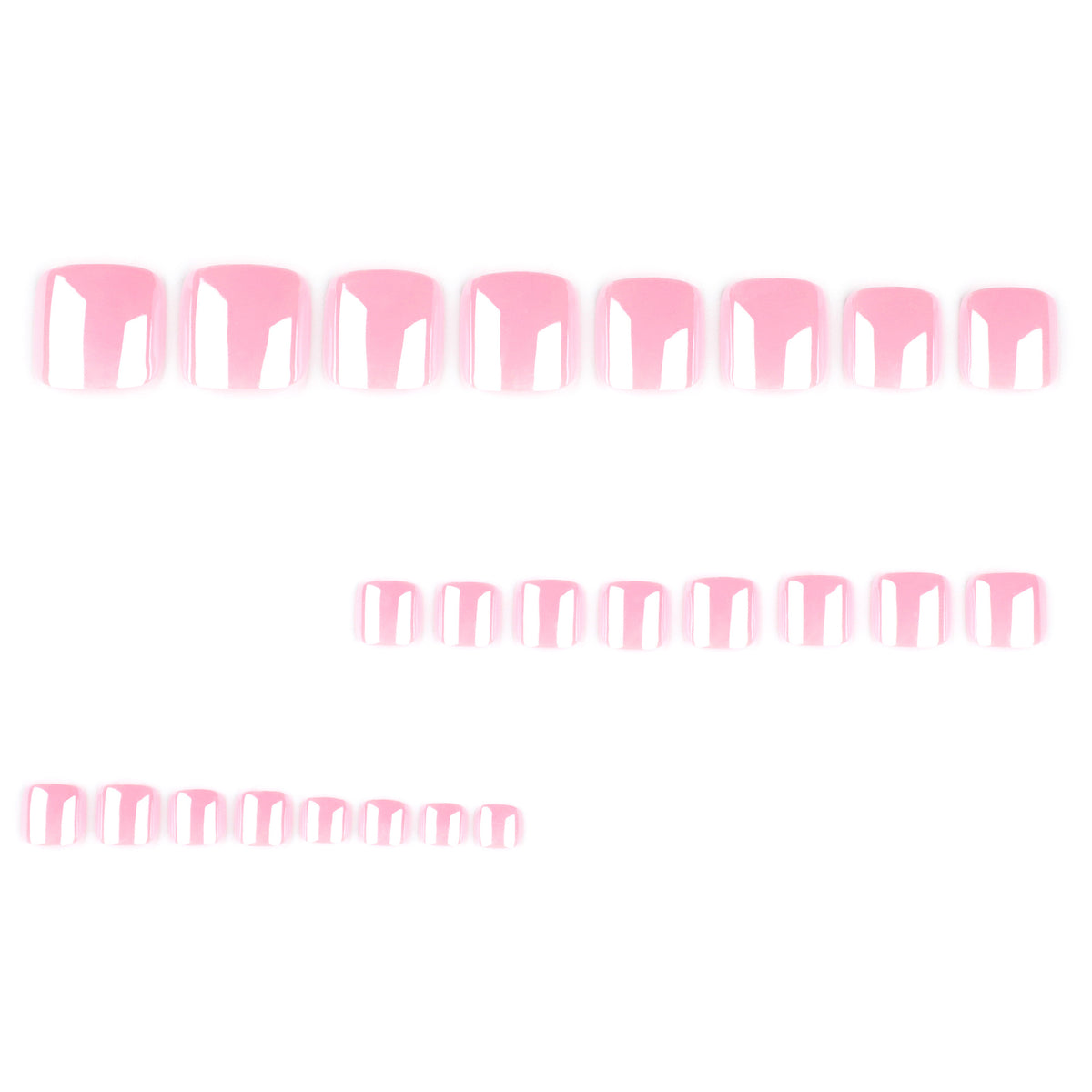 No.685 Pink Toenails Patch 24pcs/Set