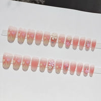 No.F217 Flower Fingernails Patch 24pcs/Set