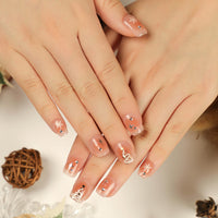 No.CM17 Christmas Snowflake Fingernails Patch 24pcs/Set